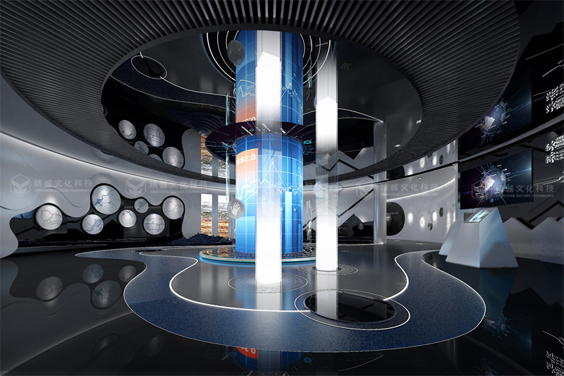 青海科学数据中心展厅设计-文博展厅案例 青海科学数据中心展厅设计-文博展厅案例